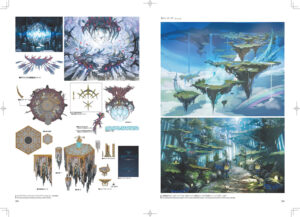 Concept art de zones de Heavensward de l'art book stone and steel