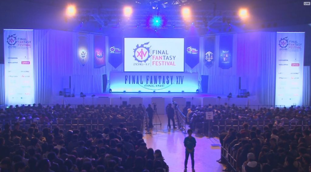 debut du ffxiv fan festival de tokyo 2016