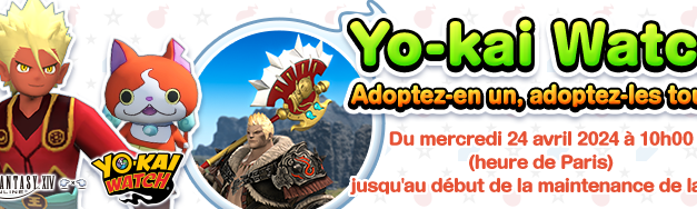 Evénement collaboratif: Les Yo-kai sont de retour en Eorzea!