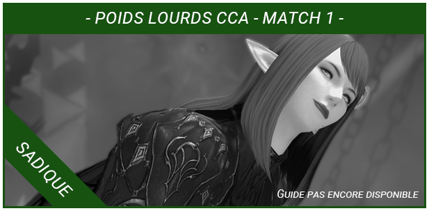 Guide Miniature - Poids Lourds CCA - Match 1 - Extreme - Non Dispo