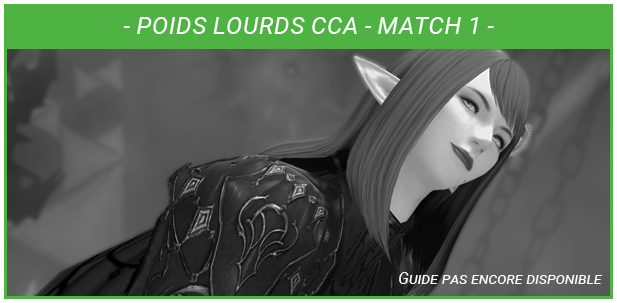 Guide Miniature - Poids Lourds CCA - Match 1 - Non Dispo